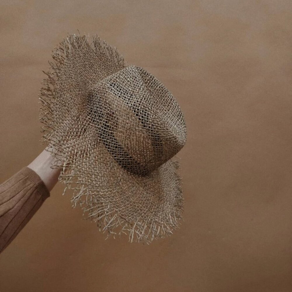 Summer Straw Hat, Lucky Fray Fedora Hat, Panmilli